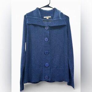 Debbie Morgan Navy Cardigan with Button Accents
